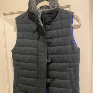 Patagonia charcoal wool puffer vest
